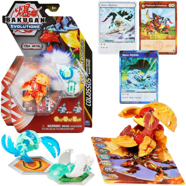 Platinum Pyrus Colossus Power Up Pack Bakugan Evolutions 20135591