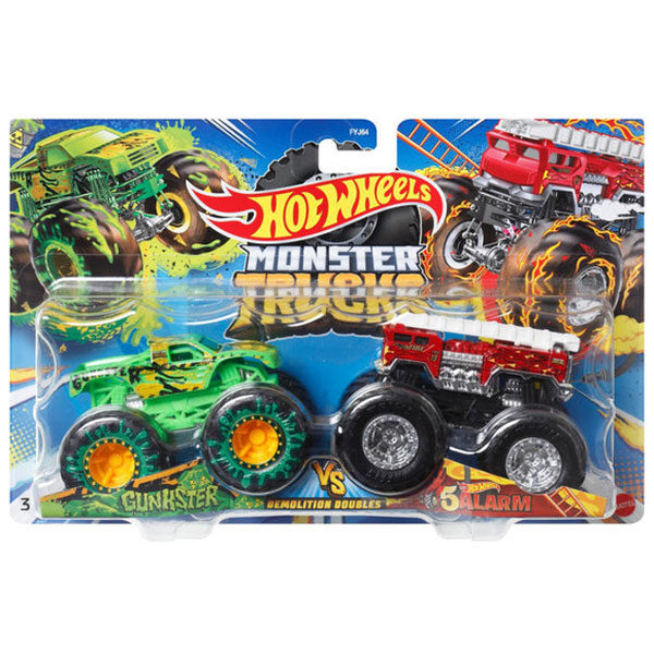 Glinkster vs 5 Alarm 1:64 Мonster Тrucks Hot Wheels FYJ64/HLT69