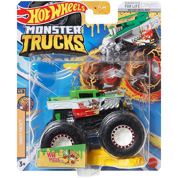 HW Pizza co. 1:64 Monster Trucks Hot Wheels FYJ44/HNW18