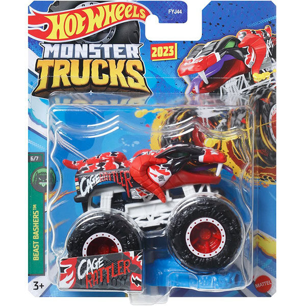 Cage Rattler 1:64 Monster Trucks Hot Wheels FYJ44/HLR84