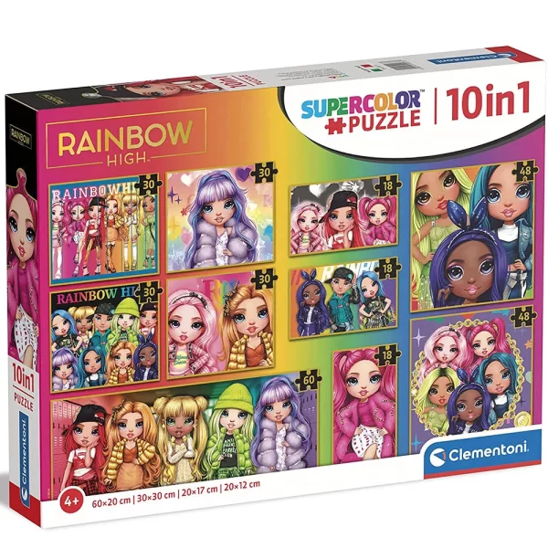 Пъзели 10в1 Rainbow High 20273 Clementoni