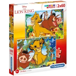 Пъзели 2x60 части Lion King 21604 Clementoni