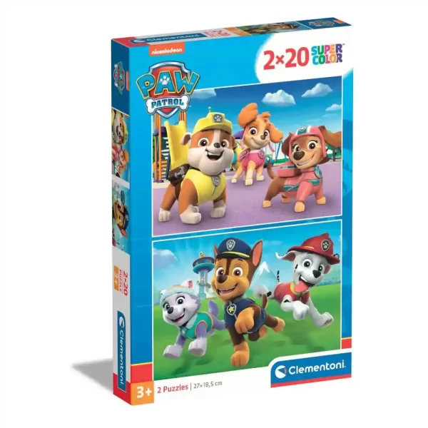 Пъзели 2x20 части Paw Patrol 24800 Clementoni