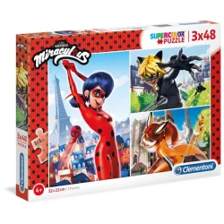 Пъзели 3x48 части Miraculous 25234 Clementoni