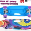 Skateboard with handle hole VIOLET 26" (66см) LED 228279