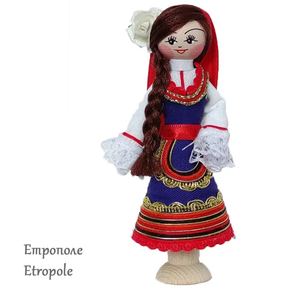 Етрополка - район Етрополе (Etropole) сувенирна битова кукла 12.5cm