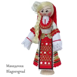 Македонка - район Благоевград (Blagoevgrad) сувенирна (битова) кукла 12.5cm