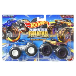 BigFoot 4x4x4 v/s Samson 1:64 Monster Trucks Hot Wheels FYJ64/HWN59