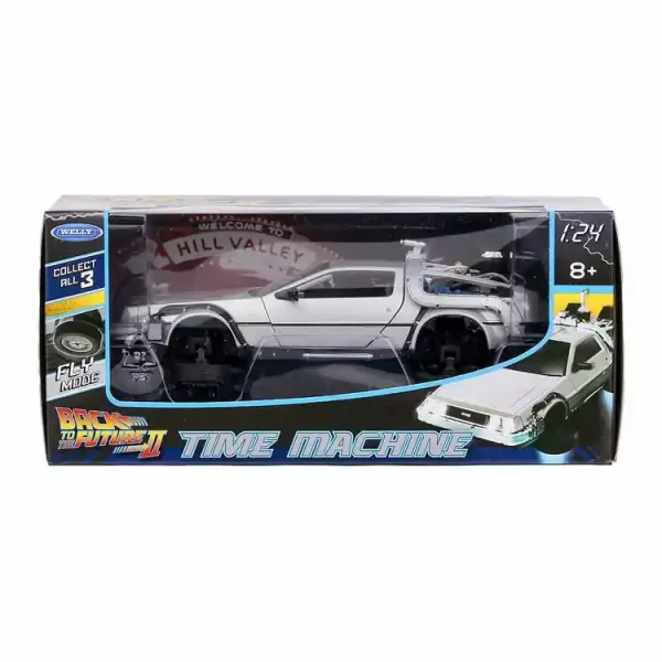 DeLorean Time Machine Back to the Future II Flying Wheel Version 1:24 Welly 22441FV