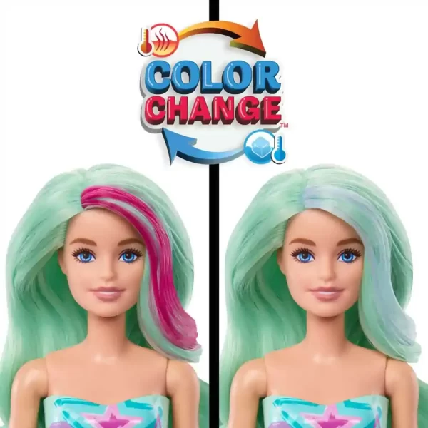 Куклa-русалка с магическа трансформация Barbie Color Reveal Mermaid HRK12