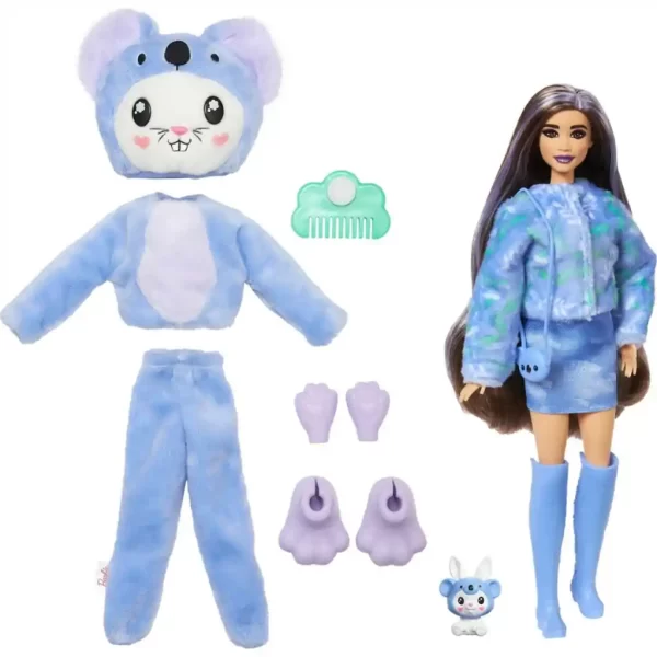 Кукла с плюшен костюм Зайче като коала - Barbie Cutie Reveal Bunny as a koala HRK22/HRK26