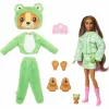 Кукла с плюшен костюм Кученце в жабка - Barbie Cutie Reveal Puppy in frog HRK22/HRK24