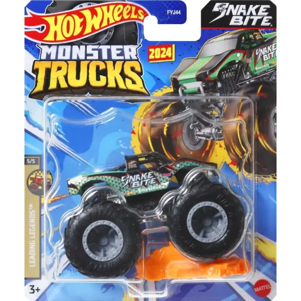 Snake Bite 1:64 Monster Trucks Hot Wheels FYJ44/HTM49