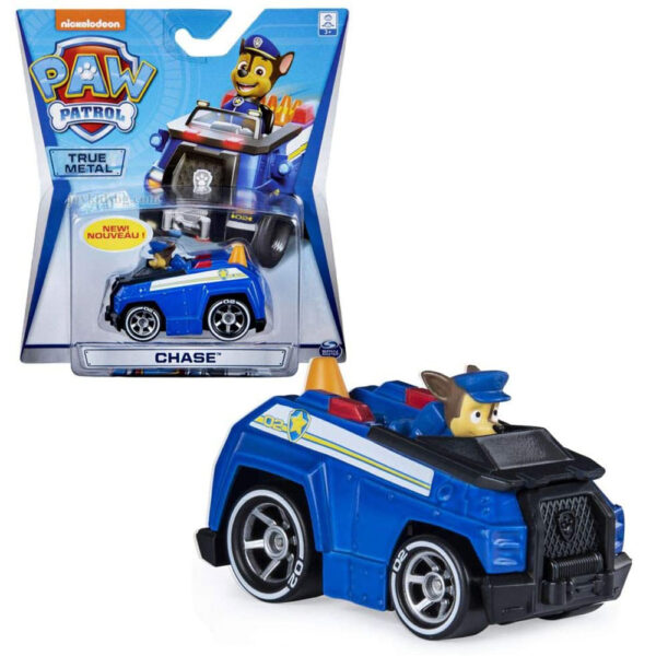 Чейс с метална кола Paw Patrol Chase True Metal 6053257