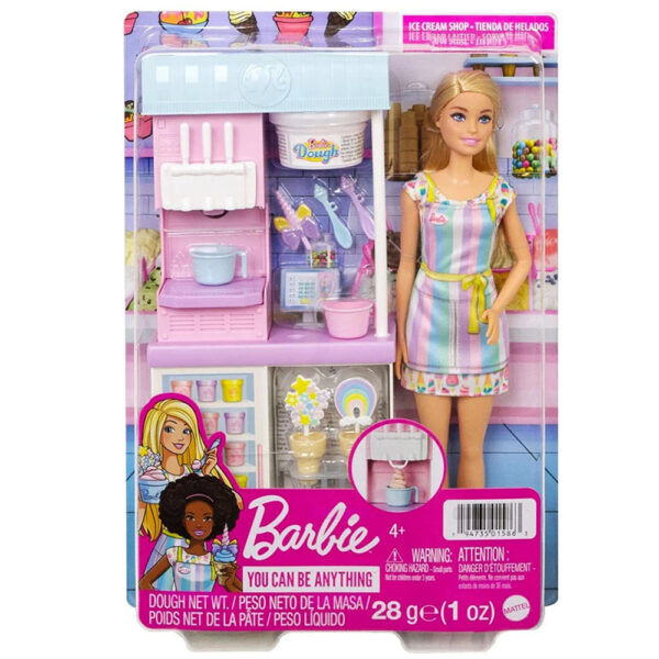 Магазин за сладолед - Barbie Ice Cream Shop Playset HCN46