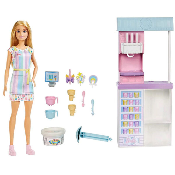 Магазин за сладолед - Barbie Ice Cream Shop Playset HCN46