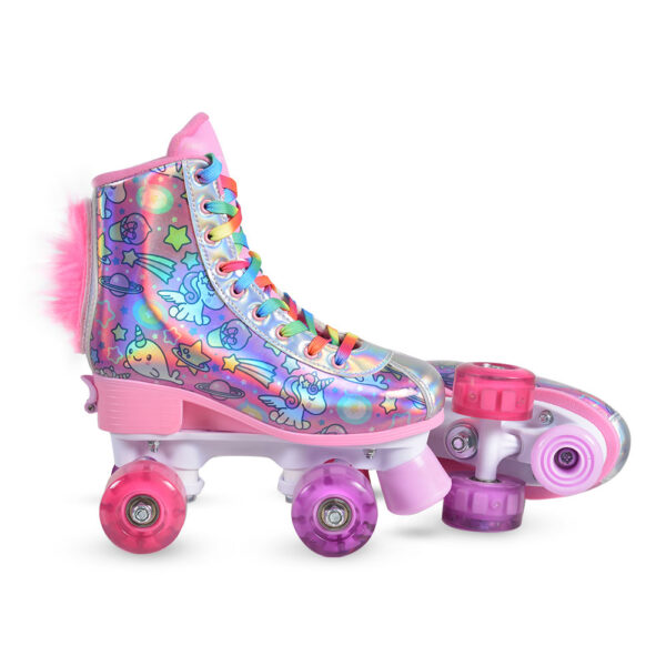 Roller skates Unicorn(31-34) - регулируеми ролкови кънки със LED светещи колела